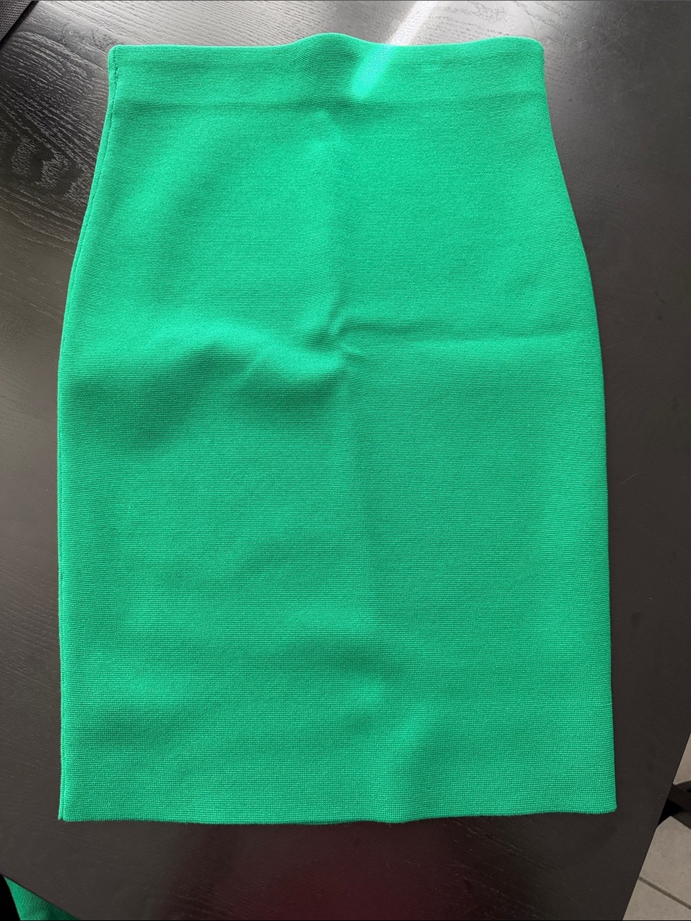 Express - Green Contour Pencil Skirt